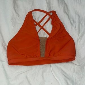 aa dance orange mesh top size small adult